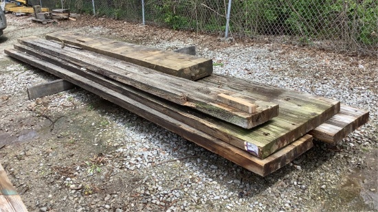 Walnut St Bridge Wood Planks and Beam