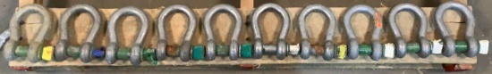 (10) 4 3/4 Ton Shackles