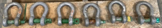 (6) 8 1/2 Ton Shackles