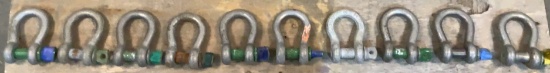 (10) 3 1/4 Ton Shackles