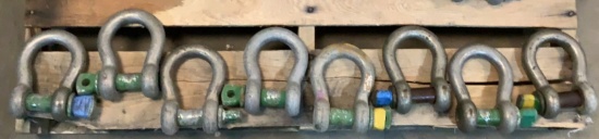 (8) 8 1/2 Ton Shackles
