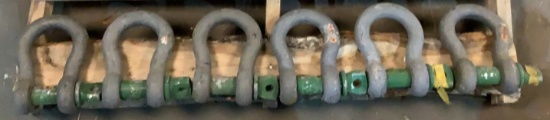 (6) 12 Ton Shackles