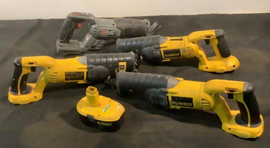 (4) 18 V Reciprocating Saws
