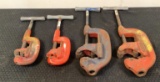 (4) Ridgid Pipe Cutters