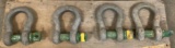(4) 17 Ton Shackles