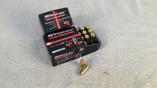 (2 times the bid)Streak 147gr 9mm Luger TMC Ammo