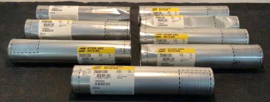 (8) ESAB 10 Lb Cans Of Welding Robs ATOM ARC 9015-