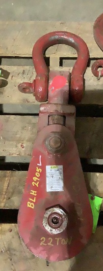 Johnson Block 1"-1/8" 22 Ton Snatch Block SB22S8BS