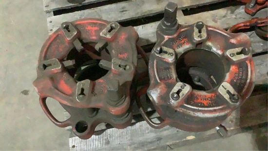 (2) Ridgid Pipe Threader Heads