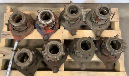 (8) Ridgid Manual Pipe Threader Heads