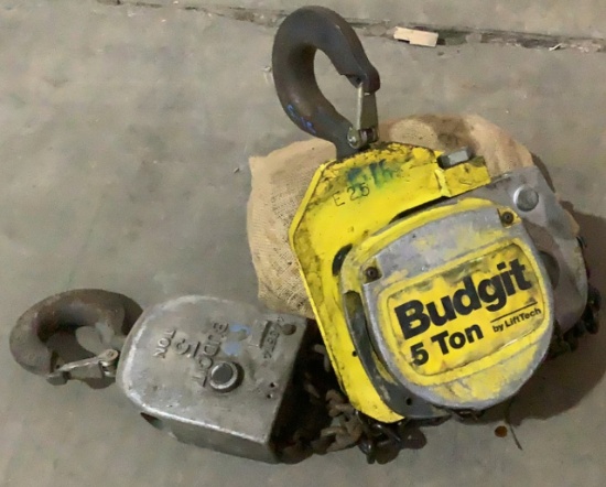 Budgit 5 Ton Chain Hoist