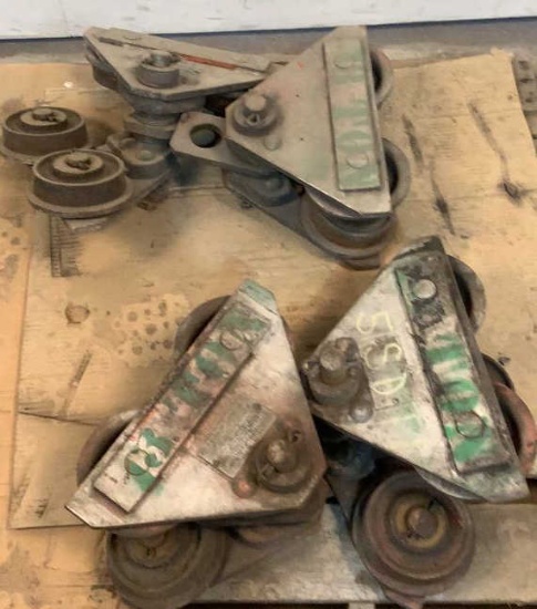 (4) Wright Hoist Division 3 Ton Beam Trollies