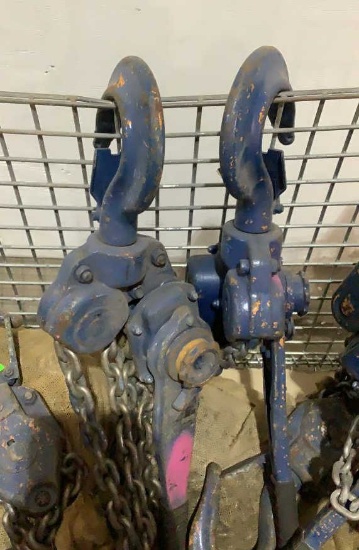 (2) Harrington 9 Ton Lever Hoist