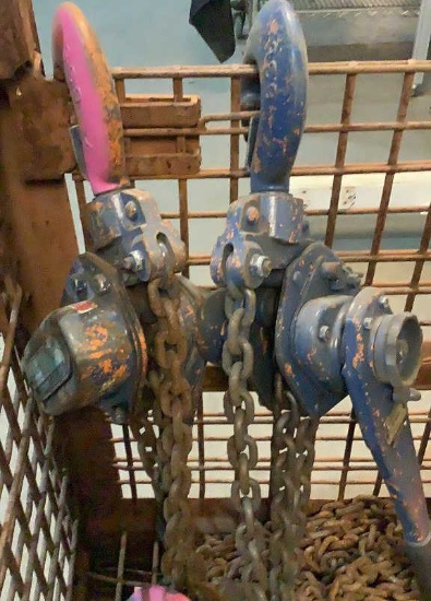 (2) Ingersoll - Rand Ratchet Hoists