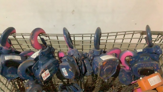 (5) Ingersoll-Rand 3 Ton Chain Hoists