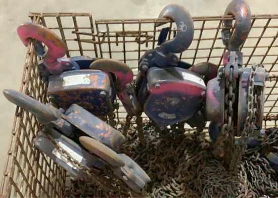 (4) Roughneck 5 Ton Chain Hoist