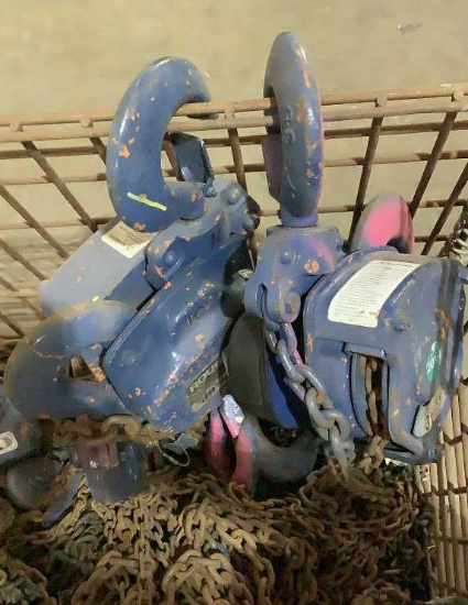 (2) Ingersoll-Rand 3 Ton Roughneck Chain Hoist