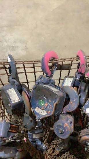 (3) Ingersoll-Rand 3 Ton Roughneck Chain Hoist