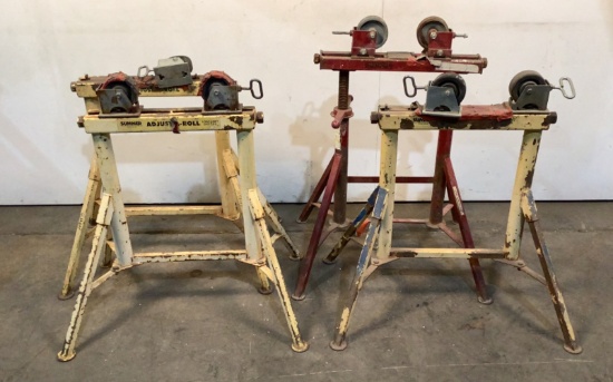 (4) Sumner Pipe Roller Stands