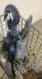 (2) Harrington 9 Ton Lever Hoist