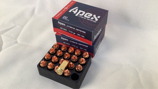 (2 times the bid) Apex Xtreme 40 S&W