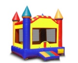 Bounce Ride With Sheet, Blower&Stakes Castle Moon