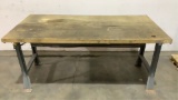 Wood Top Work Table