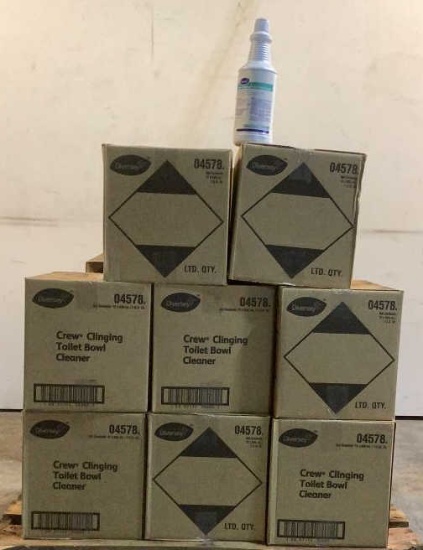 (96) Diversey 1 Qt Bottles of Toilet Bowl Cleaner