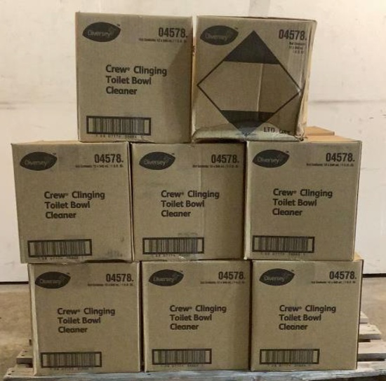 (96) Diversey 1 Qt Bottles of Toilet Bowl Cleaner