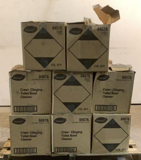 (96) Diversey 1 Qt Bottles of Toilet Bowl Cleaner