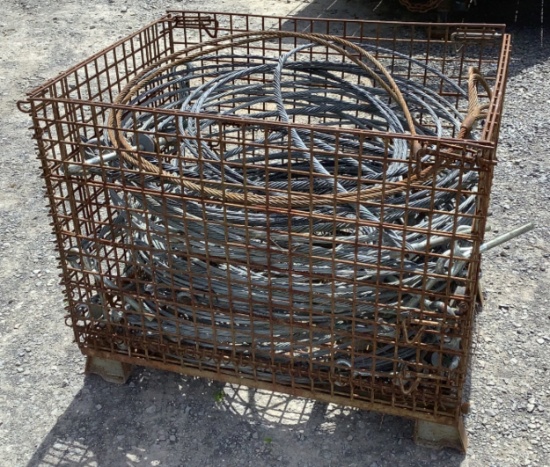 (Approx. 10) Assorted Steel Cables