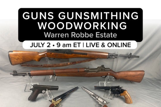 Guns Gunsmithing Woodworking | Warren Robbe Estate