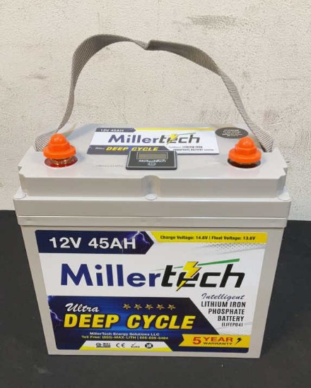 MillerTech 12V Lithium Iron Phosphate Battery LIFE