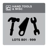 Hand Tools & Misc - Lots 901-999