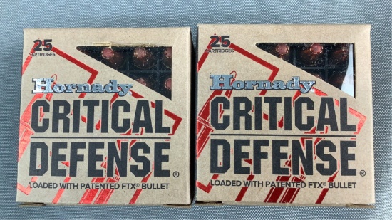 50 Rnds 9mm Hornady Critical Defense