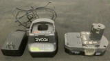 Ryobi 18v Battery and Charger