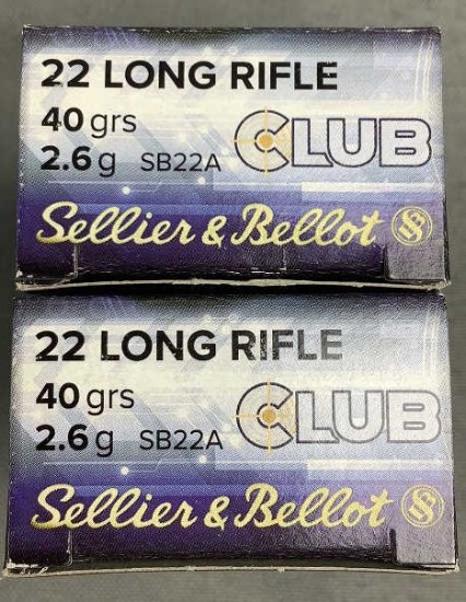 (2x)50 Rnds 22LR Sellier&Bellot Ammo