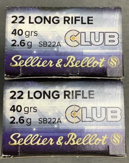 (2x)50 Rnds 22LR Sellier&Bellot Ammo