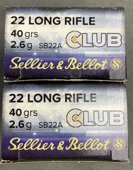 (2x)50 Rnds 22LR Sellier&Bellot Ammo