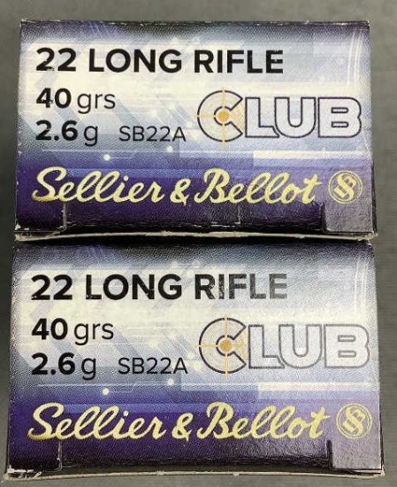 (2x)50 Rnds 22LR Sellier&Bellot Ammo
