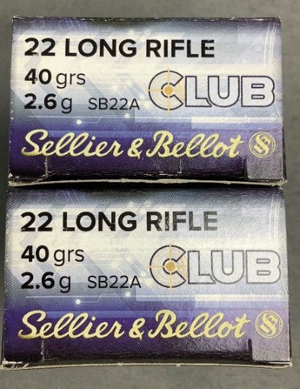 (2x)50 Rnds 22LR Sellier&Bellot Ammo