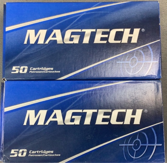 (2x) 50 Rnds 9mm Luger Magtech Ammo