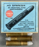 (20 Rnds) Remington UMC Spanish .43