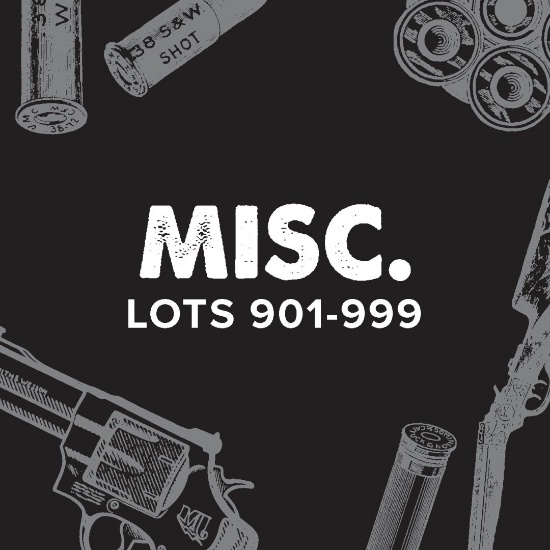 Miscellaneous Lots 901-999