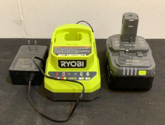 Ryobi 18V Battery and Charger