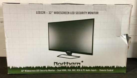 Northern 32" LED Security Monitor LED32R