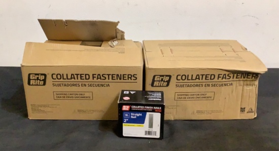 (24) Grip Rite 2,500 ct Boxes of 2" Straight Nails