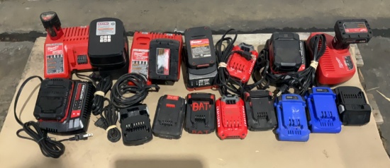 Assorted Batteries & Chargers