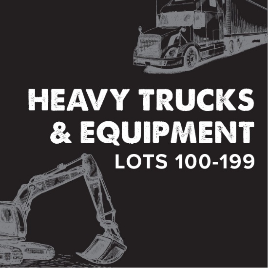 Heavy Equipment & Large Trucks - Lots 100-199