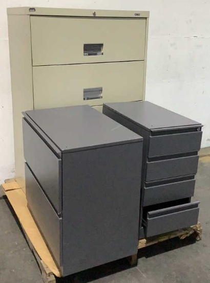 (3) Assorted Filing Cabinets